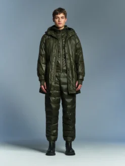 Aigle by Setchu parka mixte légère matelassée déperlante - Kaki