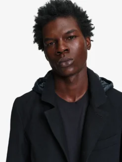 Aigle by Setchu veste de tailleur mixte en laine mélangée - Noir
