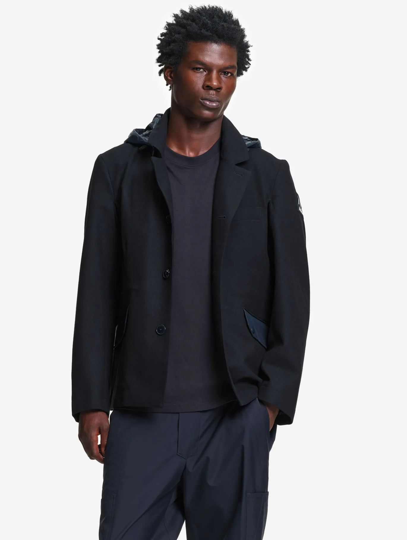 Aigle by Setchu veste de tailleur mixte en laine mélangée - Noir