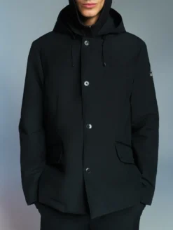 Aigle by Setchu veste de tailleur mixte courte matelassée Repreve® et déperlante - Noir