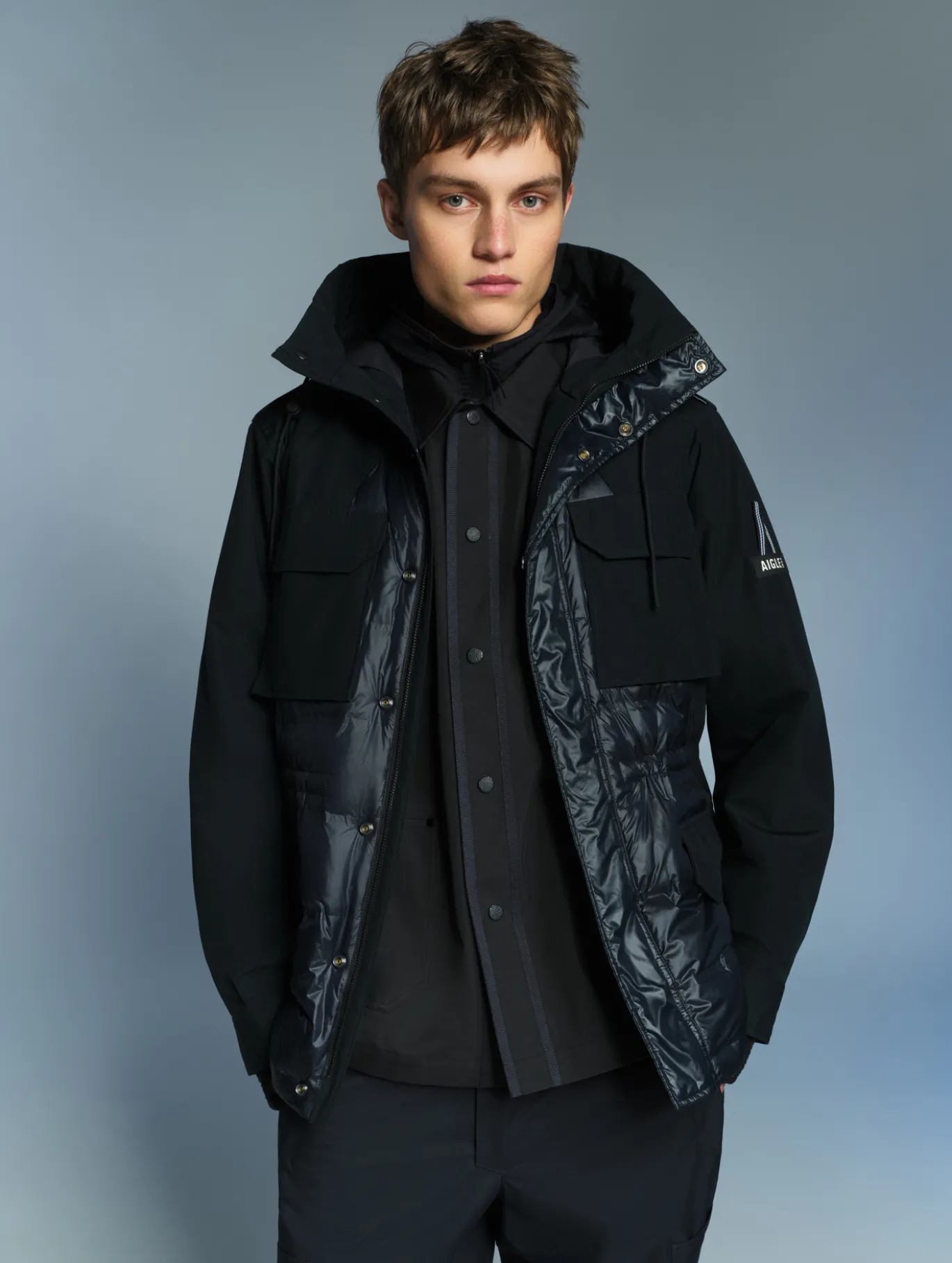 Aigle by Setchu veste 4-en-1 déperlante - Noir