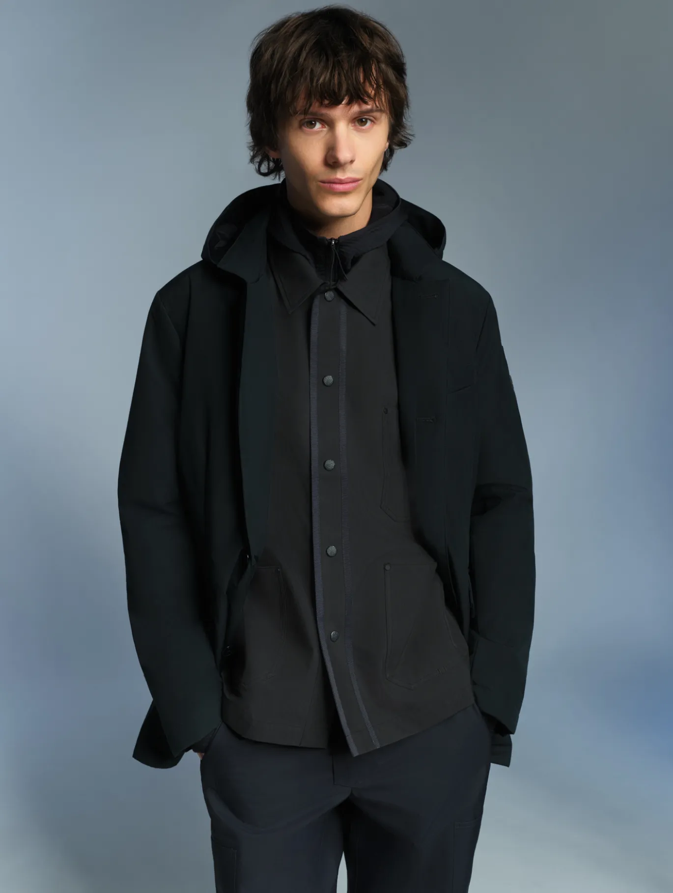 Aigle by Setchu veste mixte imperméable 3 couches - Noir