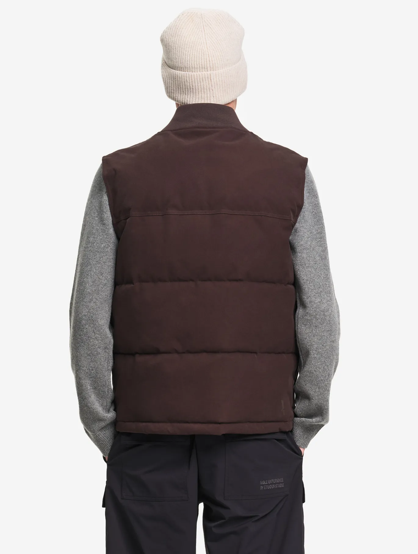 Blouson Repreve® sans manche déperlant matelassé - Marron