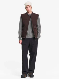 Blouson Repreve® sans manche déperlant matelassé - Marron