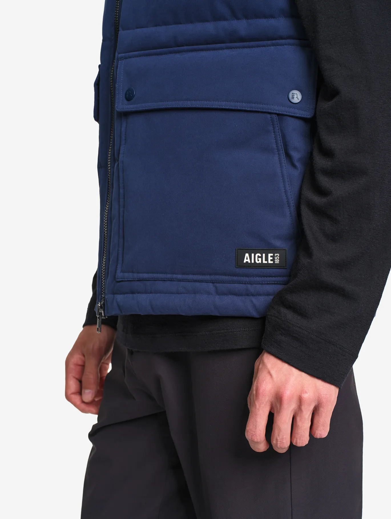 Blouson Repreve® sans manche déperlant matelassé - Bleu