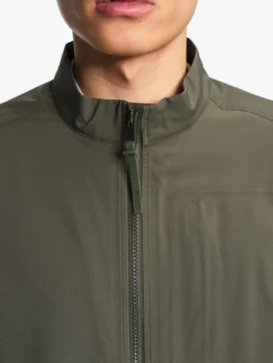 Blouson softshell 3 couches déperlant et chaud avec poches zippées - Kaki