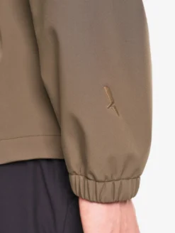Blouson Softshell coupe-vent à capuche - Marron