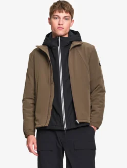 Blouson Softshell coupe-vent - Marron