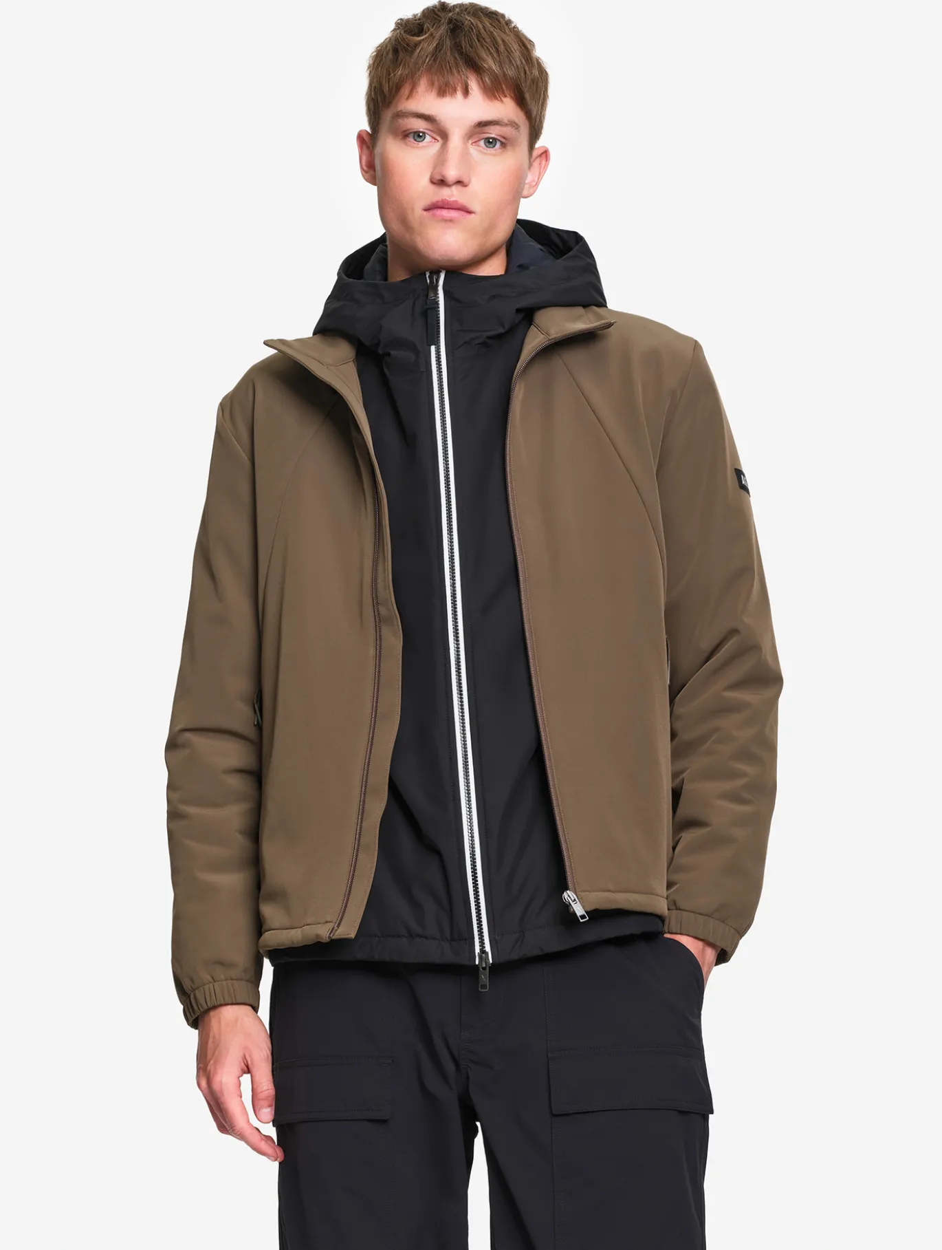 Blouson Softshell coupe-vent - Marron