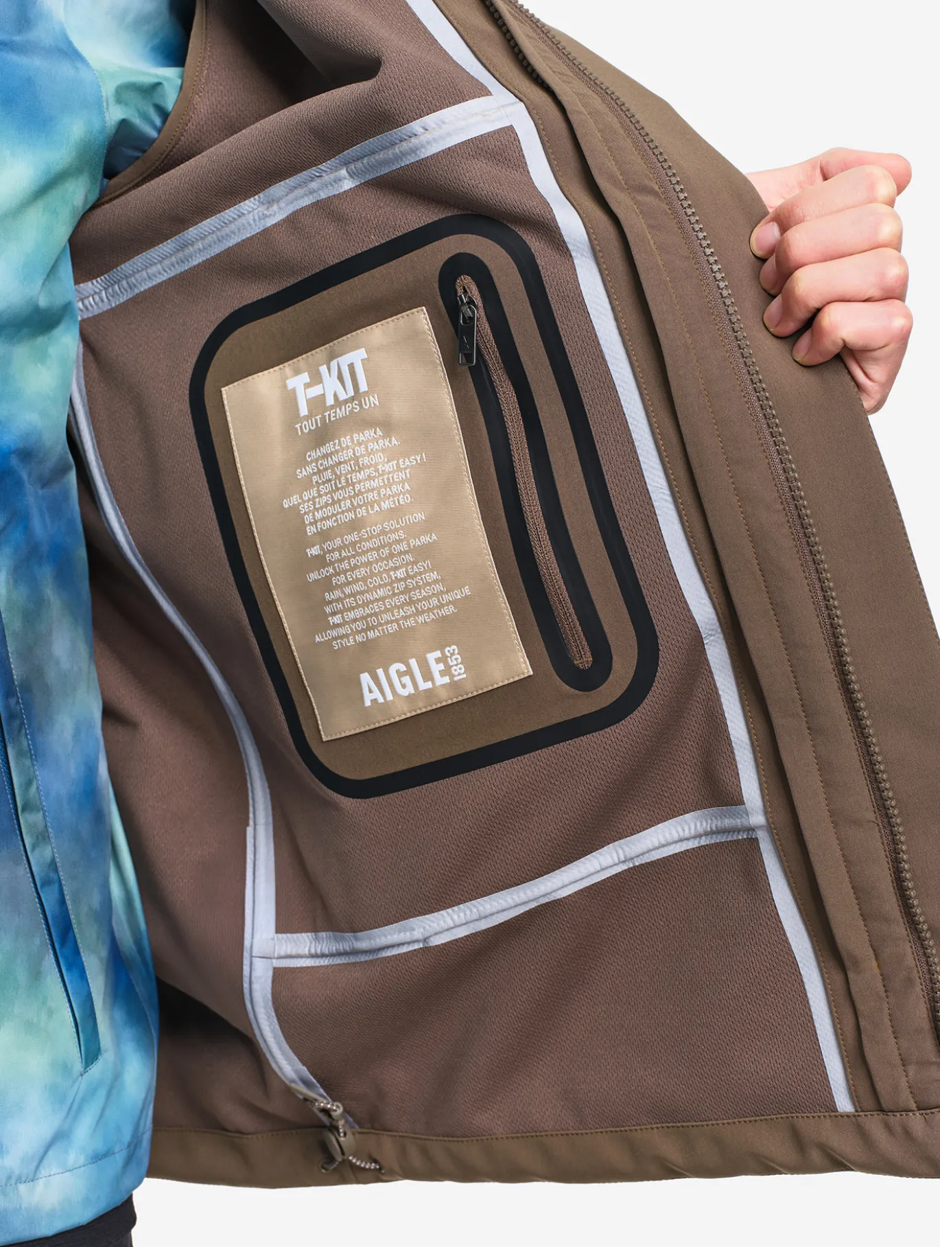 Blouson Softshell déperlant 3 couches T-KIT™ - Marron