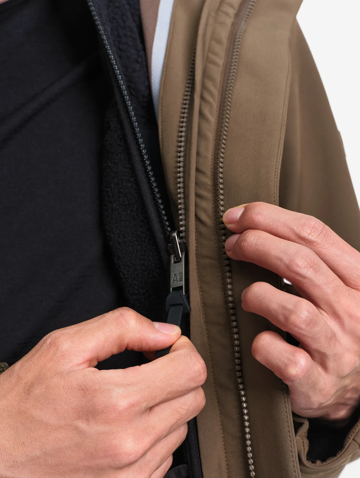 Blouson Softshell déperlant 3 couches T-KIT™ - Marron