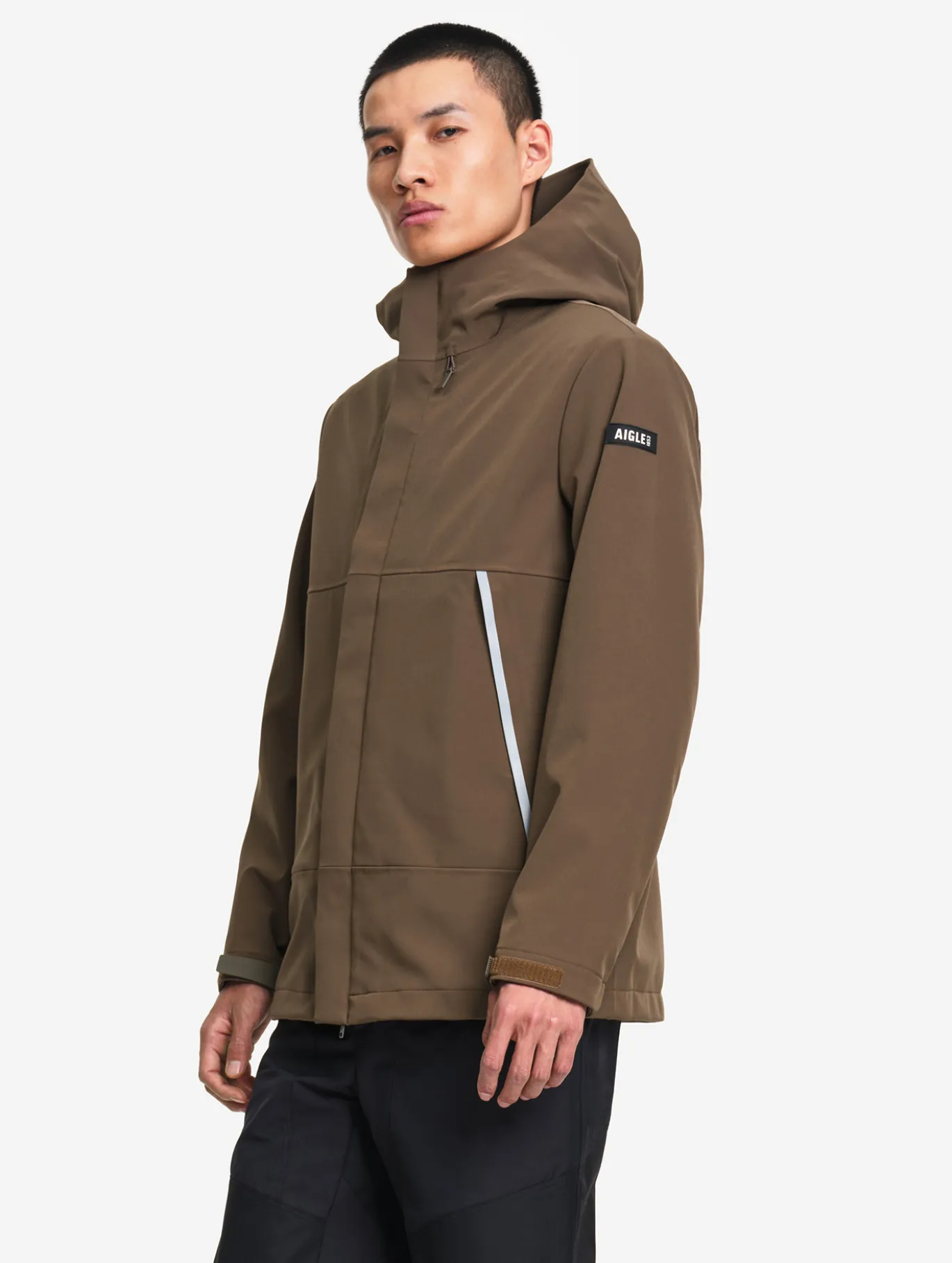 Blouson Softshell déperlant 3 couches T-KIT™ - Marron