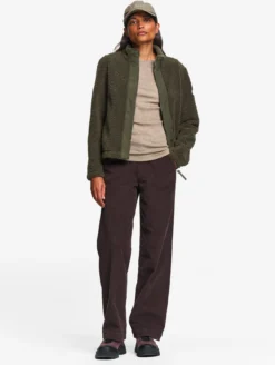 Blouson zippé en sherpa T-KIT™ - Kaki