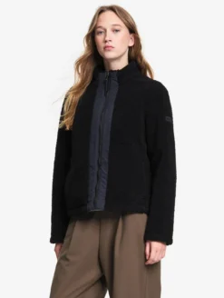 Blouson zippé en sherpa T-KIT™ - Noir