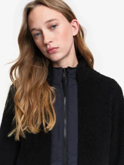 Blouson zippé en sherpa T-KIT™ - Noir