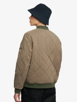 Bombers matelassés déperlants réversibles - veste réversible - Kaki