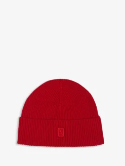 Bonnet en laine mélangée - Rouge