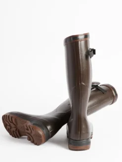 Botte anti-fatigue Parcours 2.0 ajustable doublée néoprène - Marron