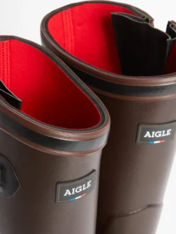 Botte anti-fatigue Parcours 2.0 ajustable doublée néoprène - Marron