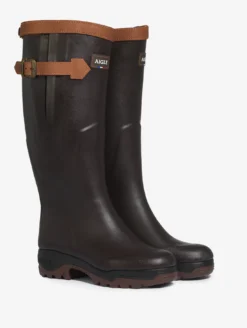 Botte anti-fatigue Parcours 2.0 ajustable doublée cuir - Marron