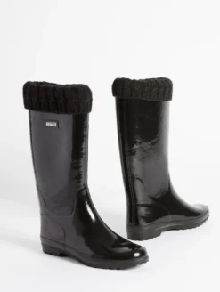 Botte de pluie Eliosa fourrée - Noir