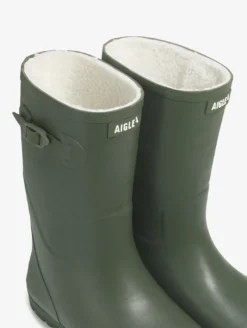 Botte de pluie Woody-Pop fourrée - Kaki