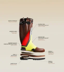 Botte Parcours 3.0 Neomesh semelle Acti'Grip anti-fatigue - Marron