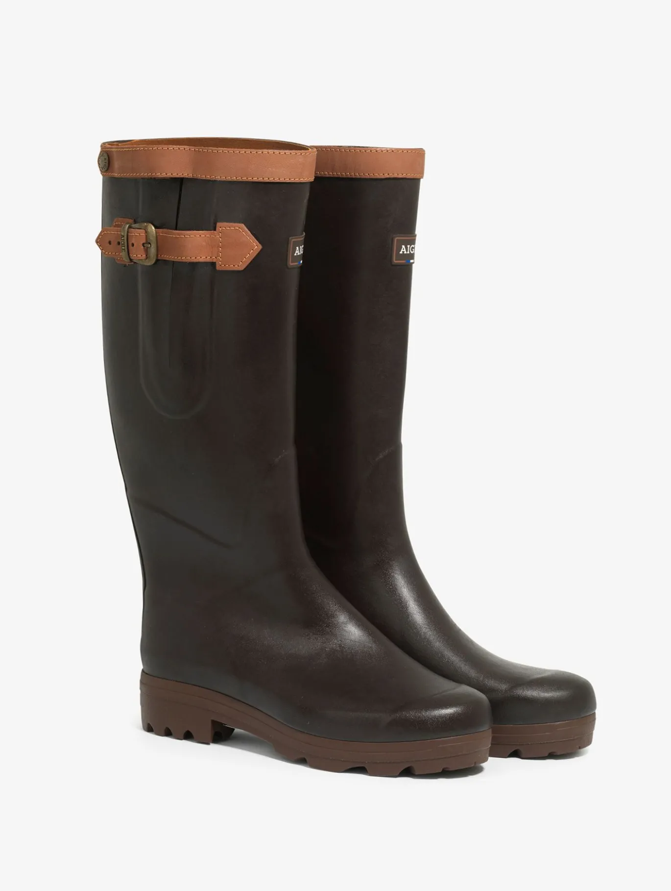 Botte professionnelle Chambord ajustable doublée cuir - Marron