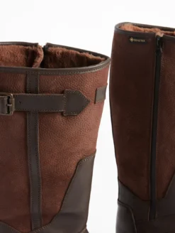 Botte professionnelle GORE-TEX® Inverss en cuir grainé et fourrée - Marron