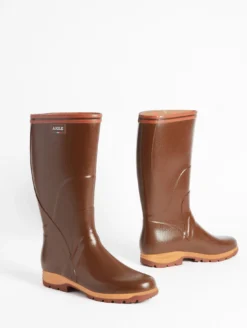 Botte professionnelle Tancar renfort Kevlar - Marron