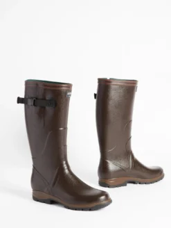 Botte professionnelle Terra ajustable renfort Kevlar - Marron
