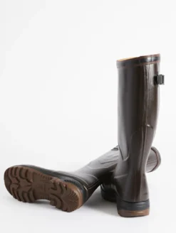 Bottes anti-fatigue adaptées à tous les mollets Made in France - Marron