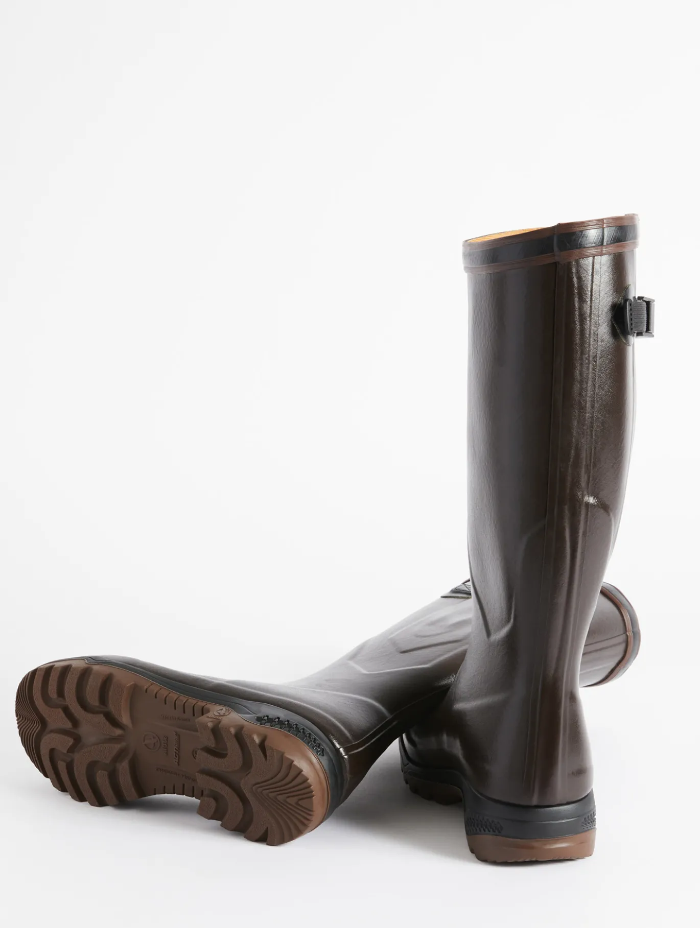 Bottes anti-fatigue adaptées à tous les mollets Made in France - Marron