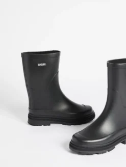 Bottillon de pluie hybride pour femme, pour un style à toute épreuve - Noir