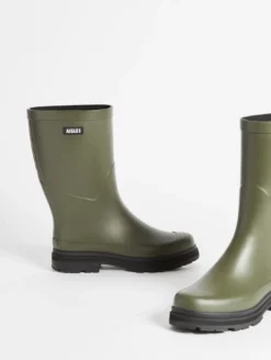 Bottillon de pluie hybride pour femme, pour un style à toute épreuve - Kaki