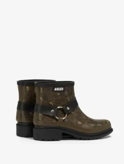 Bottillon de pluie Macadames esprit biker - Multicolore