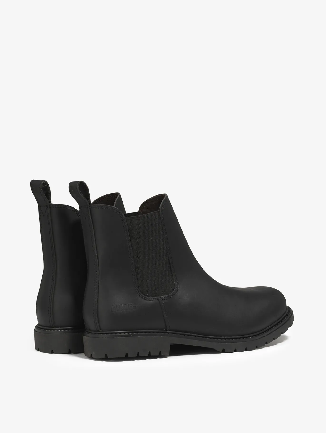 Bottine chelsea Eperon en cuir - Noir