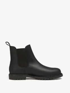 Bottine chelsea Eperon en cuir - Noir