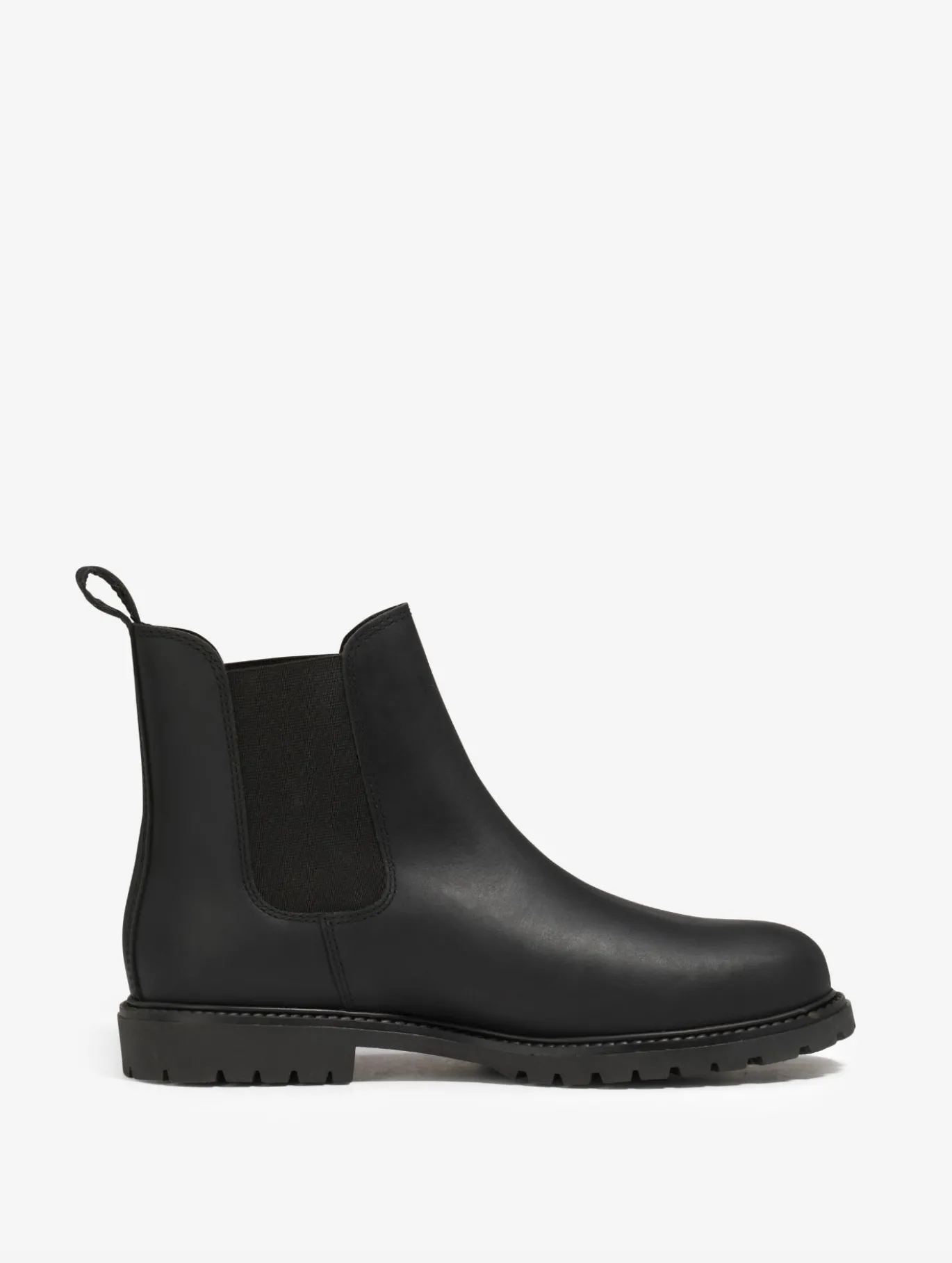 Bottine chelsea Eperon en cuir - Noir