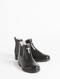 Bottine de pluie Carville fourrée - Noir