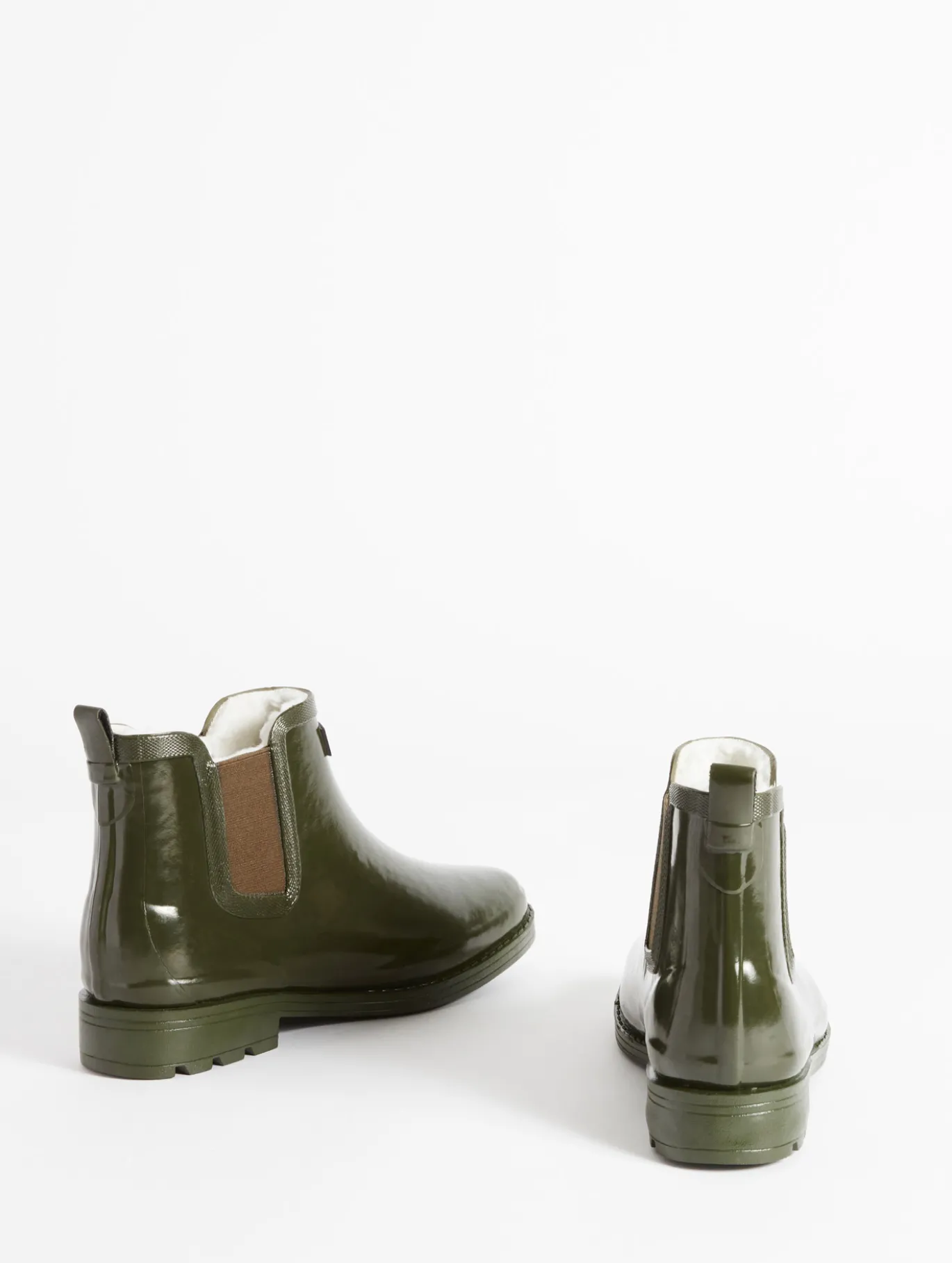 Bottine de pluie Carville fourrée - Kaki