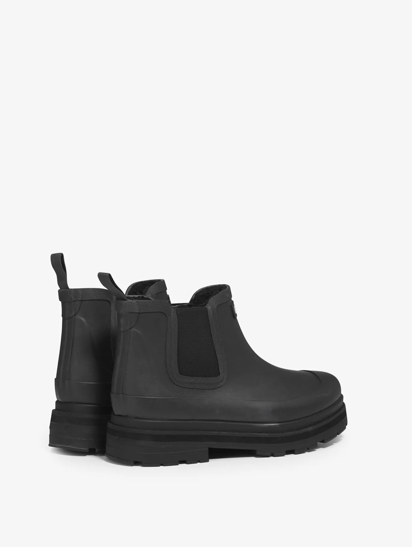 Bottine de pluie Soft Rain fourrée - Noir