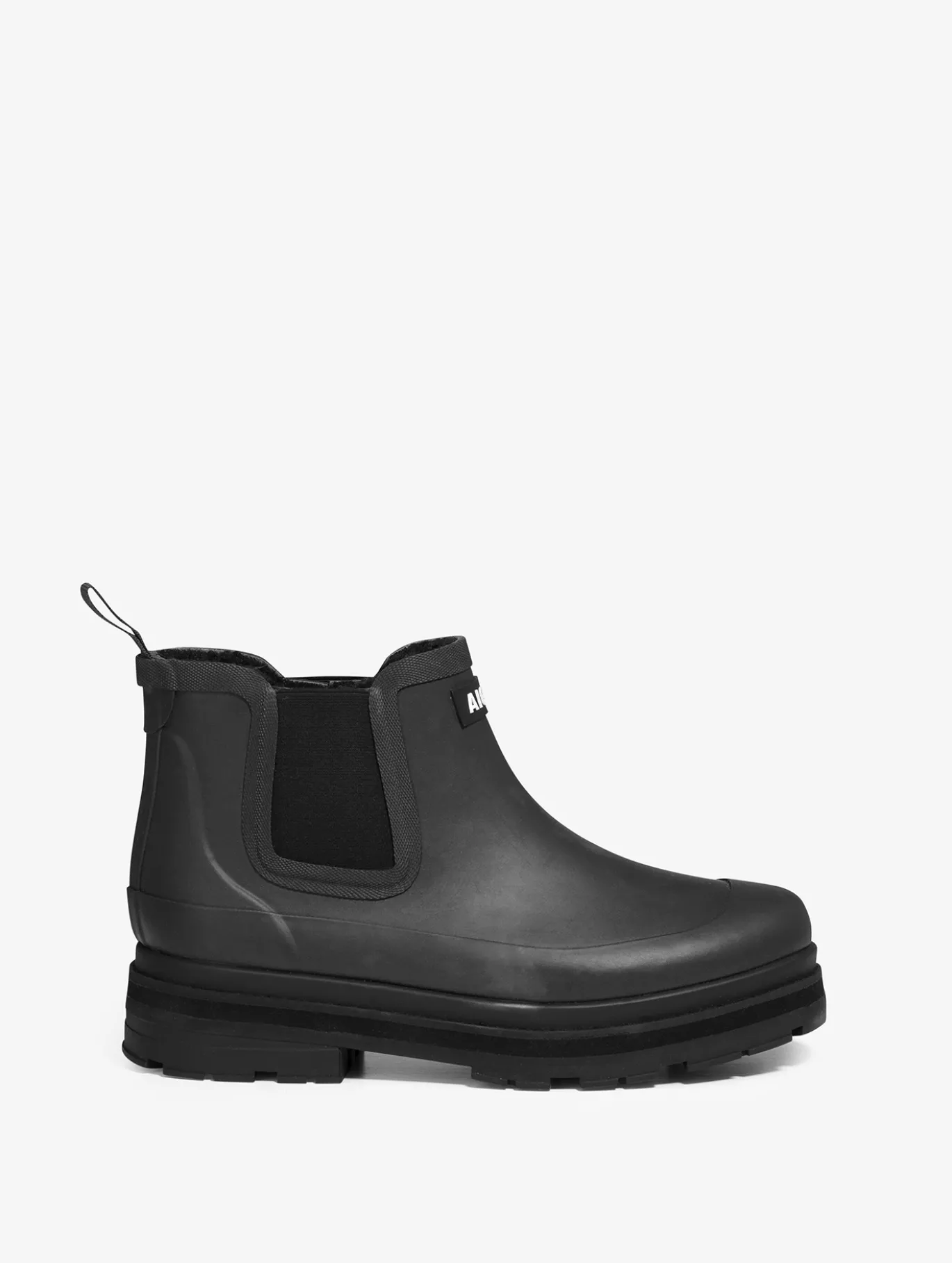 Bottine de pluie Soft Rain fourrée - Noir