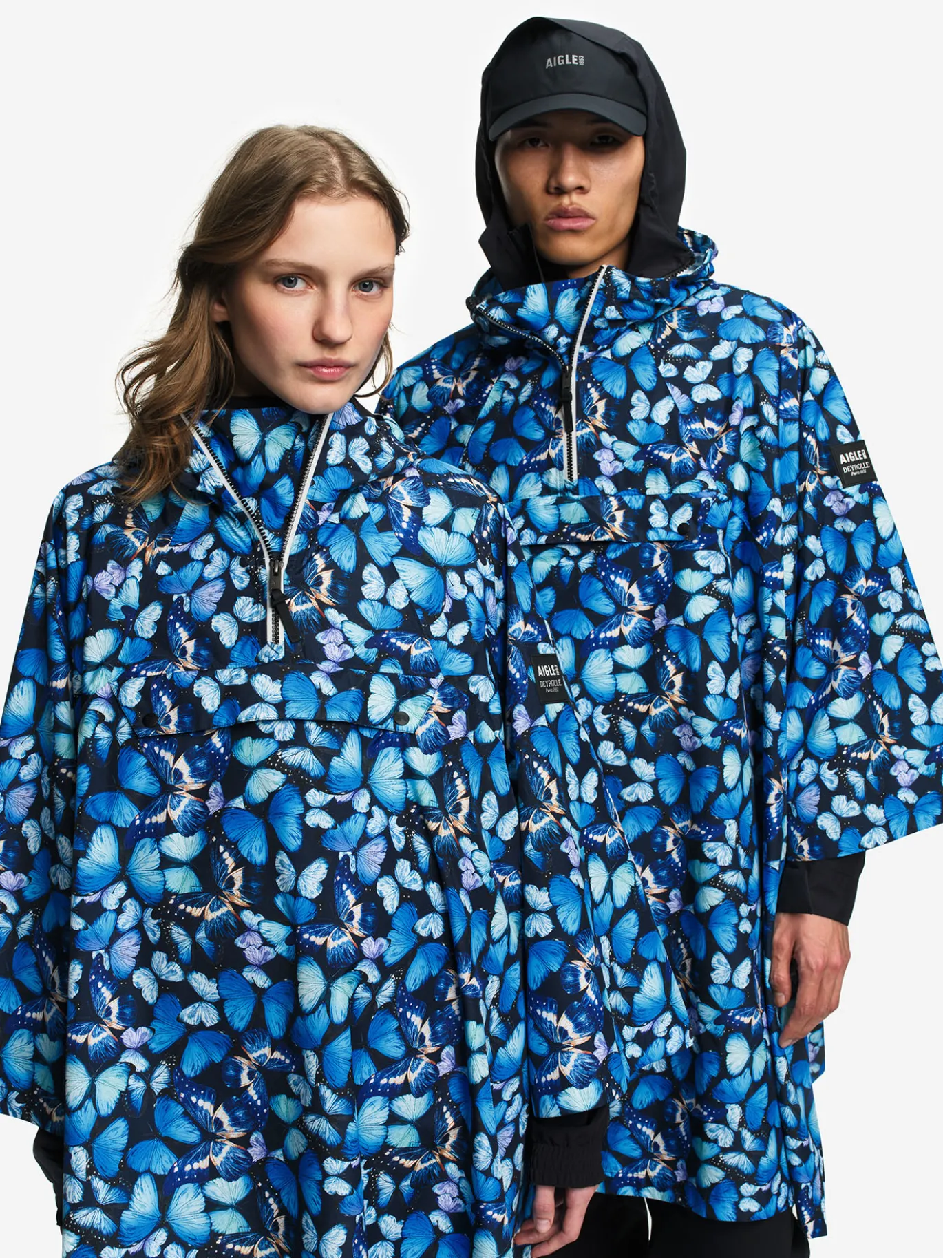 Cape de pluie mixte Rainpack™ imperméable et compactable MTD™ Aigle x Deyrolle - Multicolore