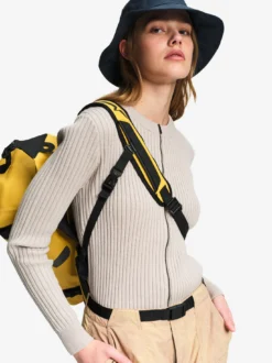 Cardigan côtelé en coton et laine - Gris