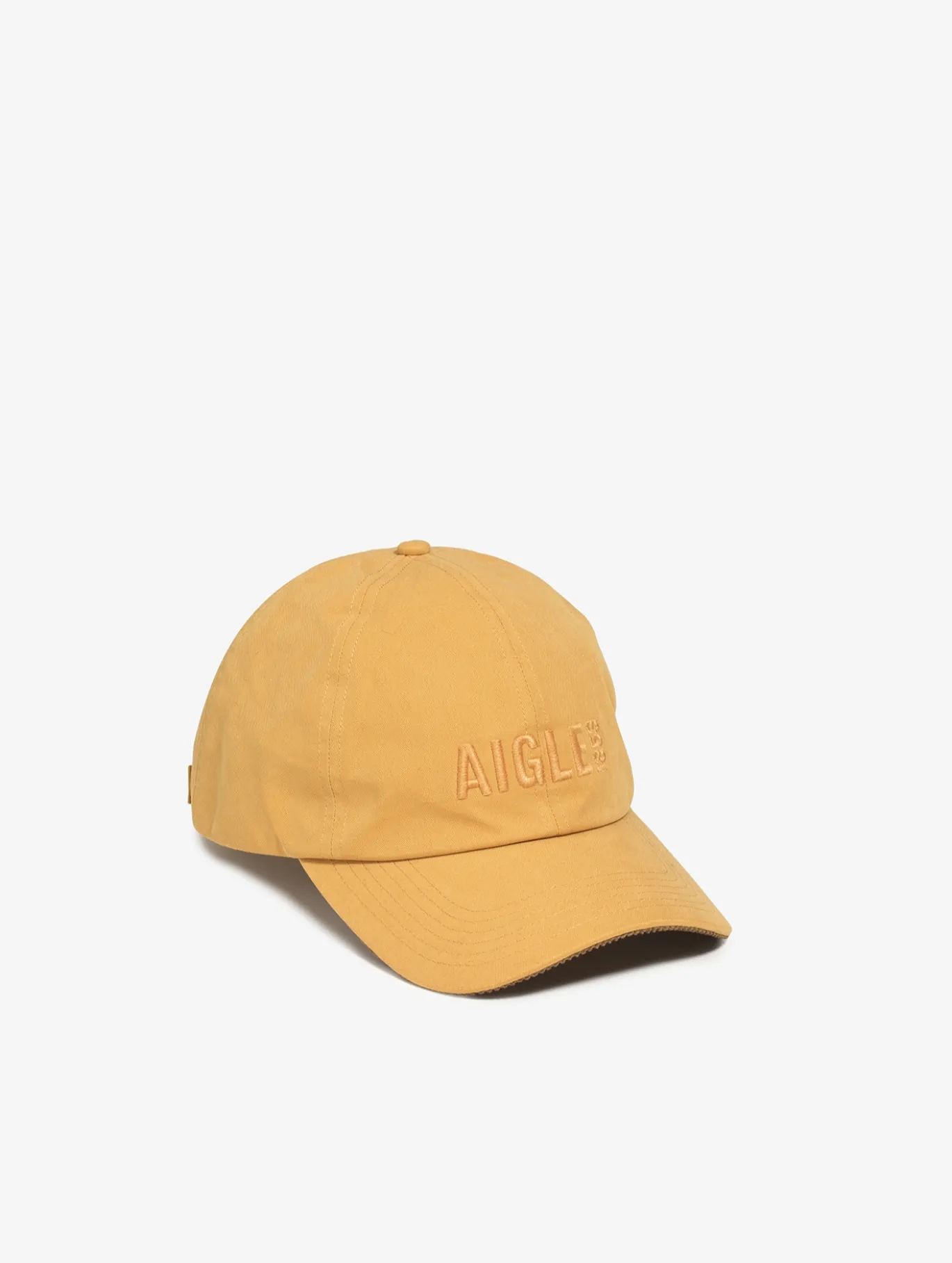 Casquette avec détails en velours côtelé - Jaune