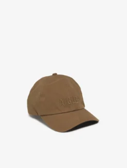 Casquette avec détails en velours côtelé - Marron