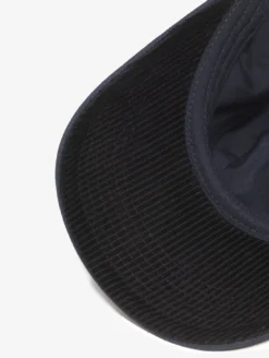 Casquette avec détails en velours côtelé - Bleu