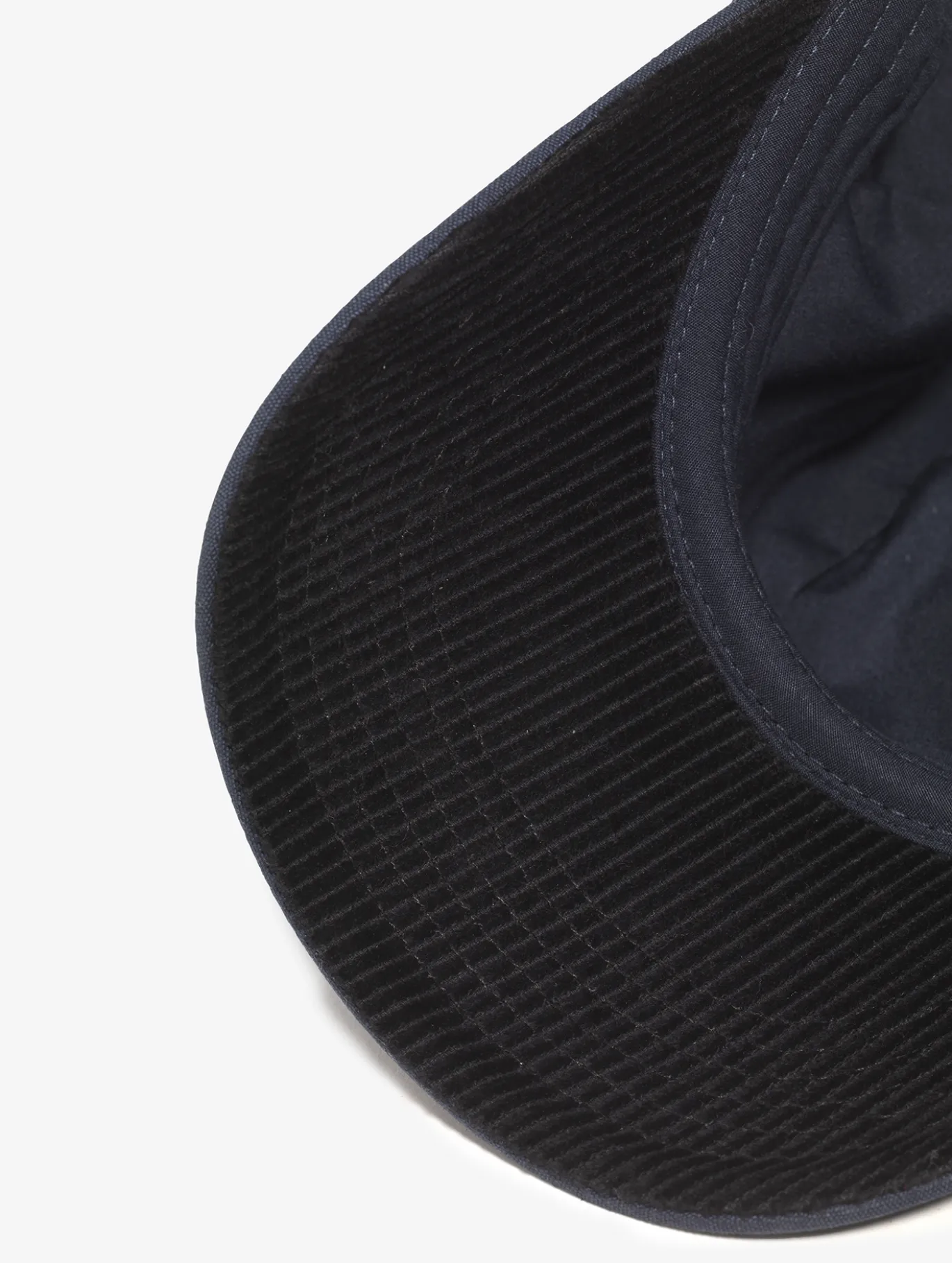 Casquette avec détails en velours côtelé - Bleu