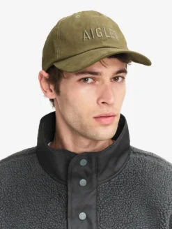 Casquette UVC™ en coton brodée - Kaki